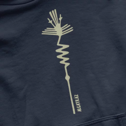 Nazca Lines Hoodie - Alcatraz Heron Bird