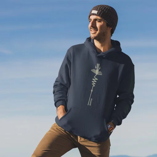 Nazca Lines Hoodie - Alcatraz Heron Bird