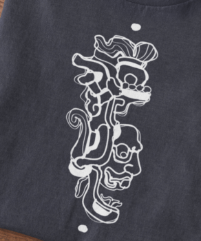 Minimal Maya T-shirt - Serpent Head