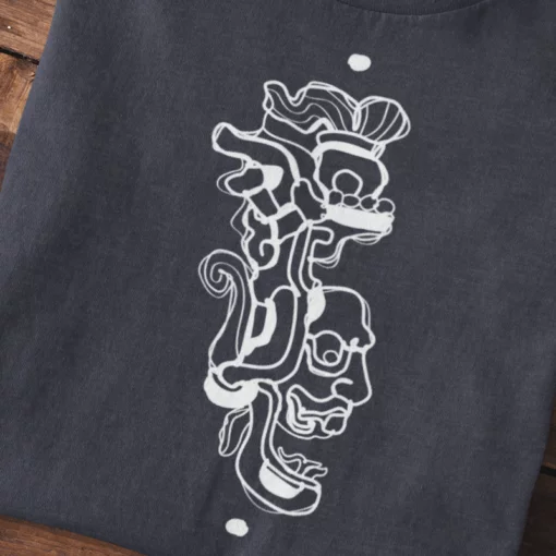 Minimal Maya T-shirt - Serpent Head